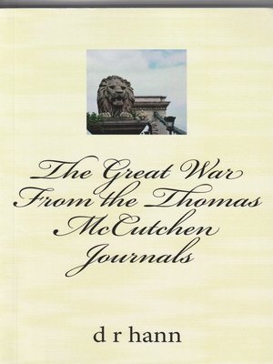 cover image of The Great War From the Thomas McCutchen Journals